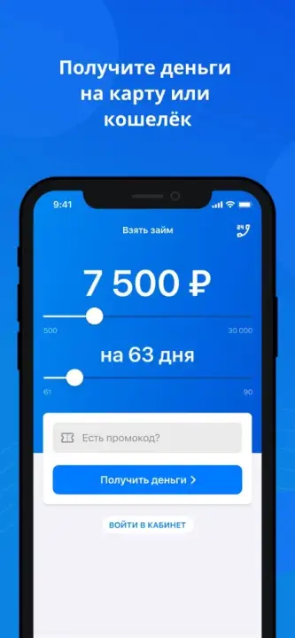 Получите деньги на карту или кошелёк