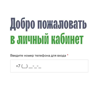 Введите ваш номер телефона для входа в личный кабинет Mr. Cash
