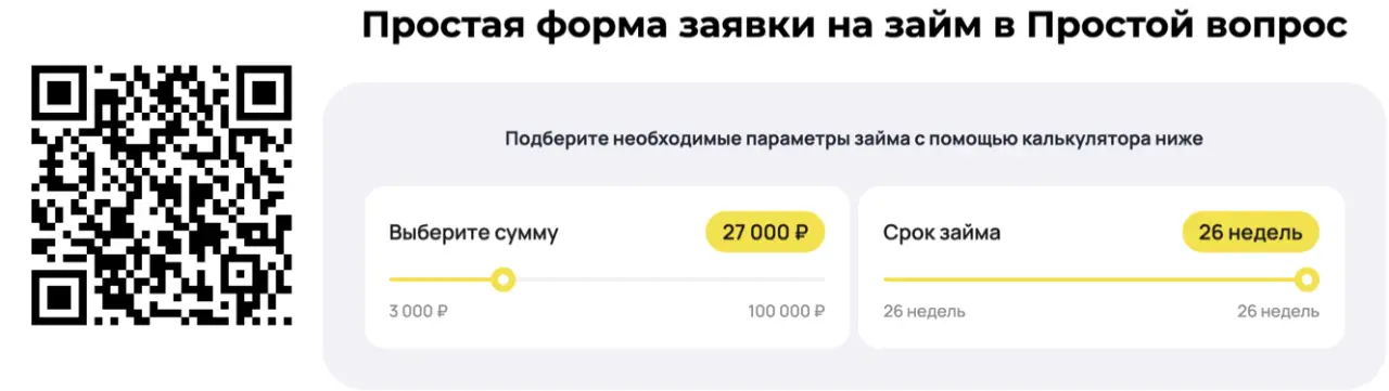 Так выглядит регистрация в личном кабинете МФО Простой вопрос